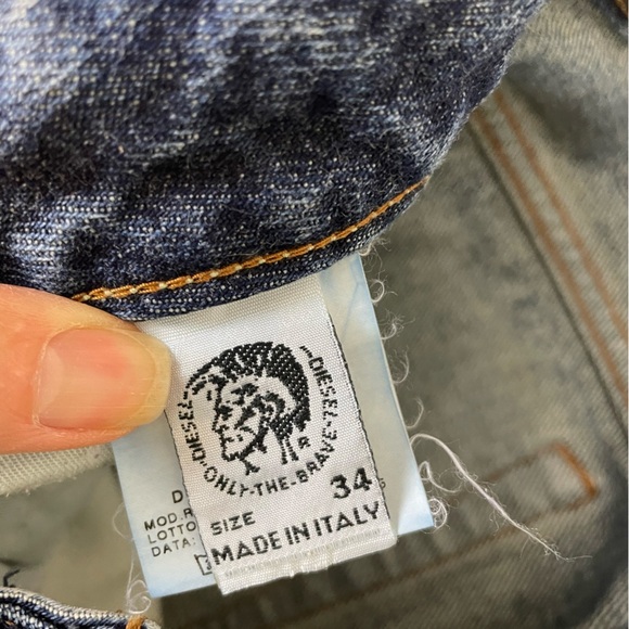 Diesel Rabox Straight leg Men's Blue Jeans clean 34 x 30 - Picture 7 of 15